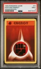 1999 POKEMON GAME SHADOWLESS #97 FIGHTING ENERGY PSA 9 MINT BASE SET
