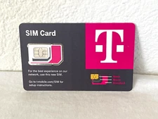 New T-MOBILE 4G 5G LTE 3 in 1 Triple Cut SIM Card - 3/4/24 (50 Count)