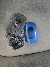 Sanyo Vero Flip Phone SCP-3820 Kyocera Blue Black Sprint Cellular Vintage Cell