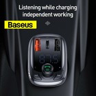 Car Charger Baseus Dual USB Type-C Handsfree FM Transmitter Bluetooth MP3 Player