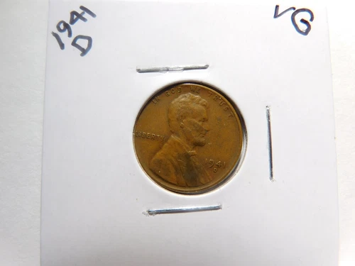 1941 D  Lincoln/Wheat Cent Penny - Good to/Very Good Circulated condition