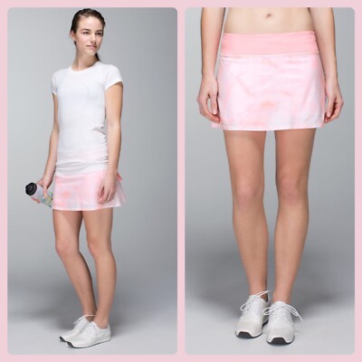NWOT Lululemon Pace Setter Skort Tie Dye Pink 8 Reg