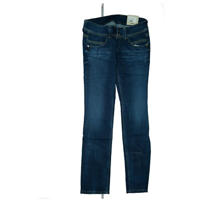 PEPE JEANS Venus Damen Low Waist Hose stretch Straight Leg W30 L34 Blau NEU