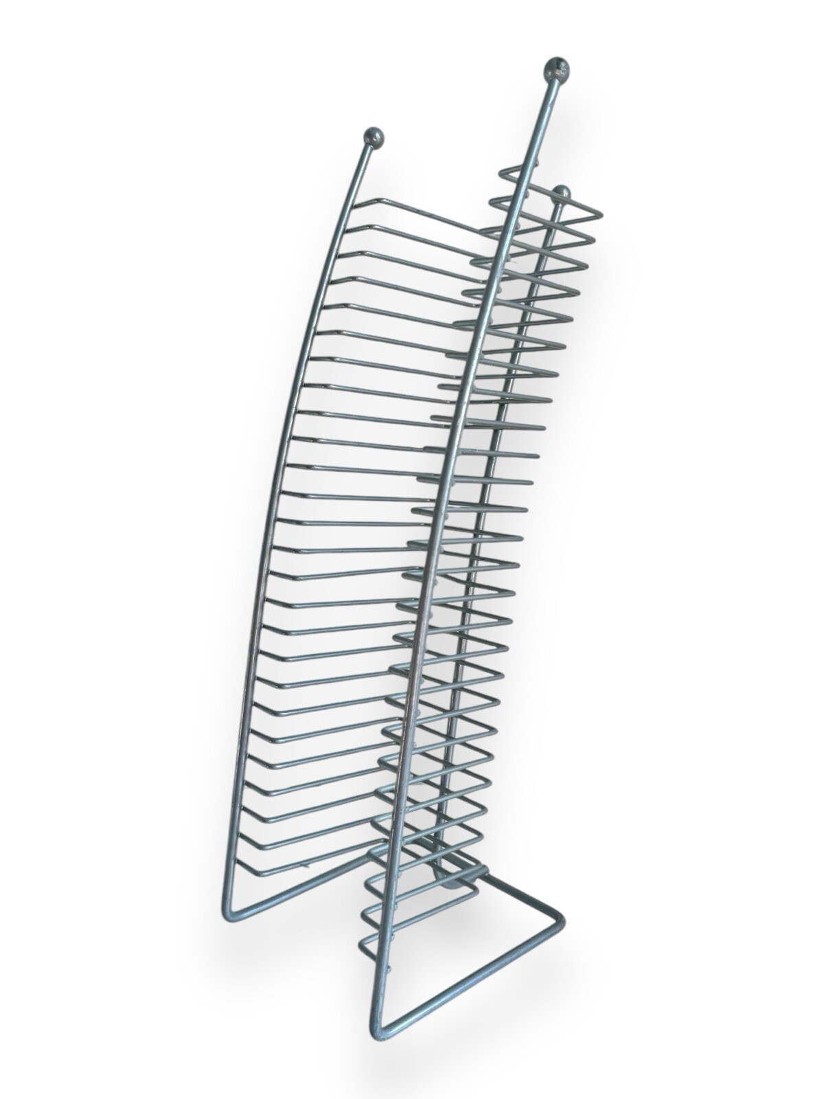 Vintage CD Rack / Shelf - Holds 25 CDs Metal Wire Freestanding Storage ...