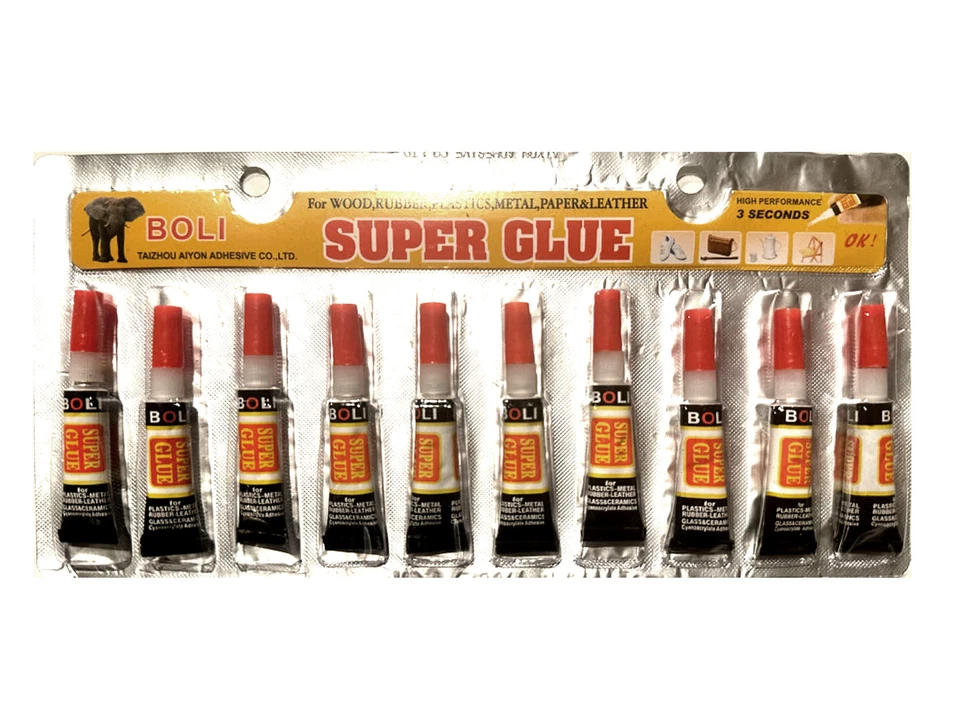 200 Pcs Super Glue - 'Cyanoacrylate Adhesive' 20 Tubes Brand NEW - Image 2 of 2