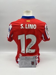 Maillot Atletico Madrid 2008/2009 Domicile XL - Signé Numéro 12 - Porté