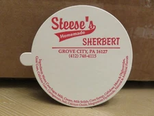STEESE'S HOMEMADE SHERBERT (Grove City, PA) LID