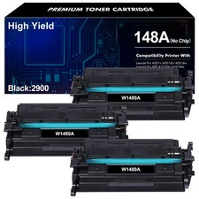 3pk 148A Toner No Chip fit for HP LaserJet Pro 4001n/dn/dw 4101fdn/fdw, W1480A