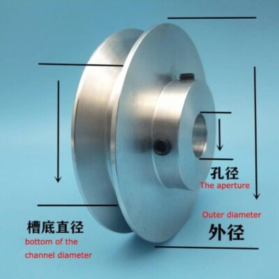 #ad #ad V belt Pulley Single Groove A type Motor Belt Drive Wheel 40mm 60mm 80mm 100mm $24.21