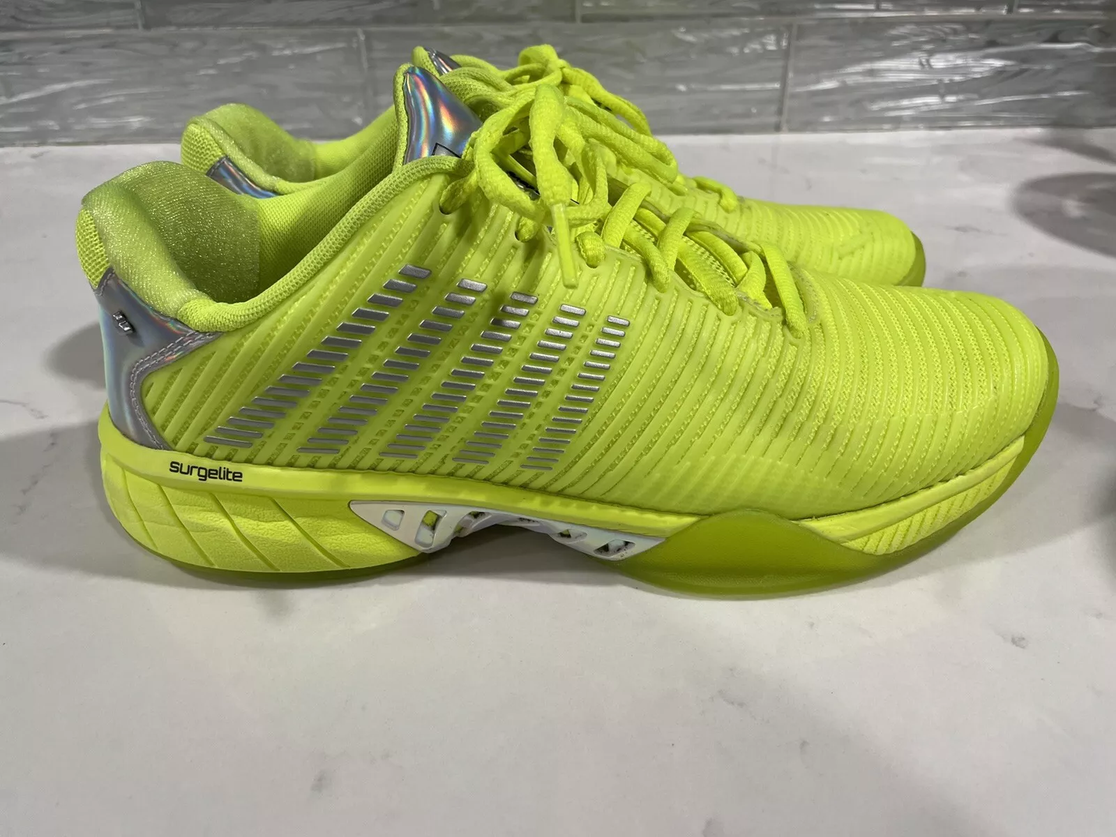 Women’s K swiss Hypercourt Supreme Lucky In Love Shoes Size US 10  Neon Green