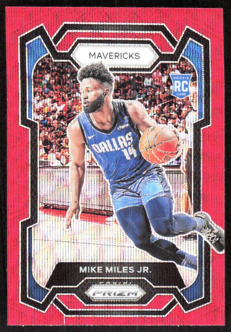 2023-24 6082E Panini Prizm RED WAVE PRIZM Mike Miles Jr. Rookie