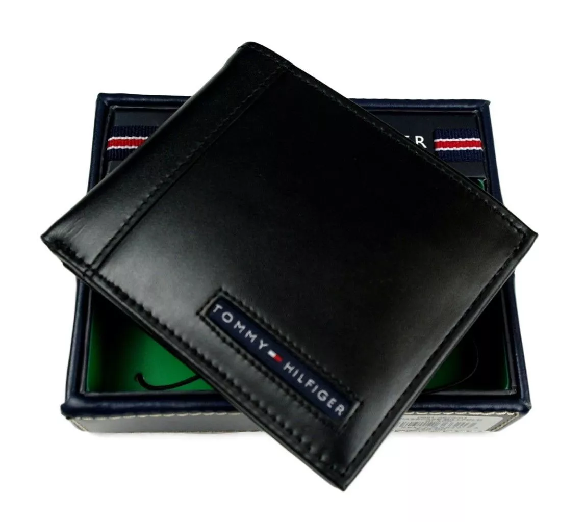 Tommy hilfiger cheap cambridge leather wallet