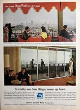 1965 Libbey Owens Ford Glass Toledo Ohio Tuf Flex San Diego Vintage Print Ad