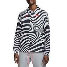 Nike Mens Air Max Coaches Jacket White Black CW4751 100