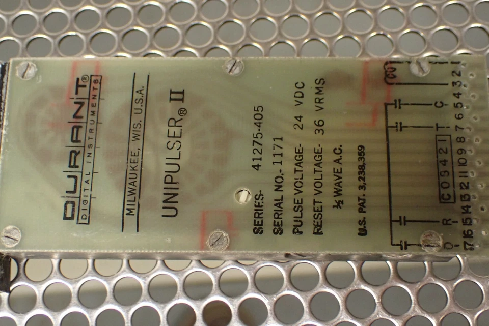 Durant 41275-405 Unipulser II 24VDC 23RMS usado con garantía ver todas las fotos Foto 4 de 4