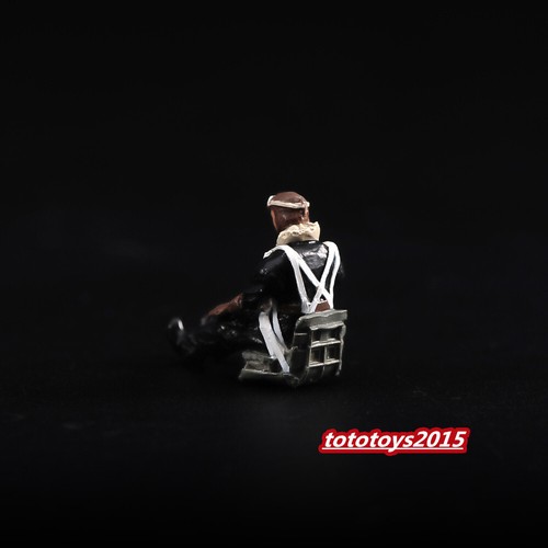 9pcs 1/48 WWII Male Pilot soldier Scene Miniatures Figures For Cars Vehicle Toy - Picture 5 of 9