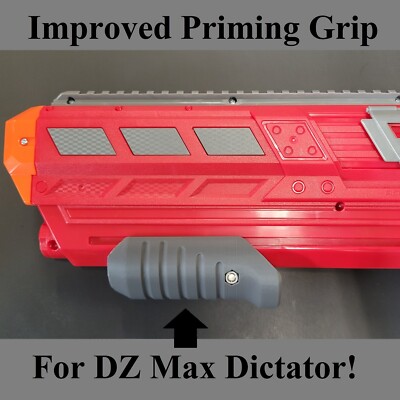 Front Priming Grip Slim Style For Max Dictator Dart Zone Blaster Toy Gun Mod!