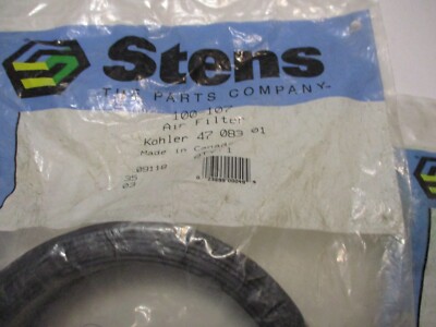 Stens air filter 100-107 Kohler 47-083-01-S1 w/102-335 pre filter Stens 102-335