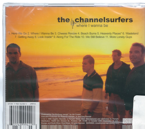 The Channel Surfers-Where I Wanna Be CD Christian Rock/Alt (New Factory Sealed) - Imagen 2 de 2