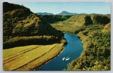 Wailua River in Kauai Hawaii Postcard