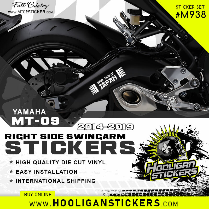 amaha MT/FZ DARK SIDE OF JAPAN swingarm sticker [M938] | eBay