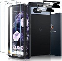 Panzer Schutz Glas Google Pixel 8 9H Folie 2X Kameraschutz HäRte Hd