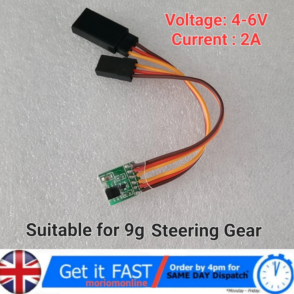 RC Servo Signal Reverser Universal JR Futaba Stecker Flugzeuge V-Tail Eingang 4-6V 🇬🇧