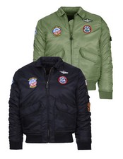 Giacca Bomber Militare B-52 imbottito da bambino con toppe da 2 a 14 anni