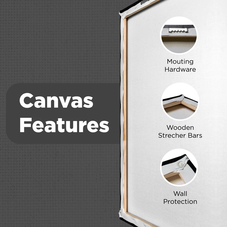 Colorful Bald Eagle Oil Painting Print Framed Canvas Wildlife Animals Wall Art - Image 4 of 4