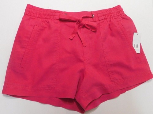 GAP Damen Shorts rosa Gr. XS Leinen Baumwolle Utility Pull-On Kordelzug NEU - Bild 1 von 3