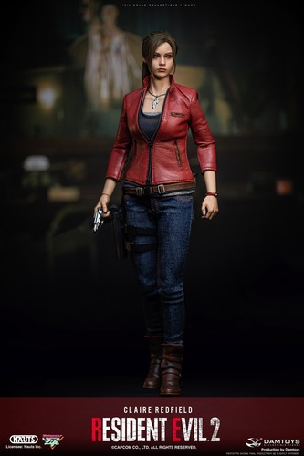 NAUTS x DAMTOYS 1/6 Resident Evil 2 Claire Redfield (DMS031) - Head Sculpt - Picture 7 of 9