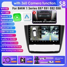 9'' Radio For 2004-2011 BMW 1 Series E88 E82 E81 E87 Auto AC Carplay GPS 360 CAM