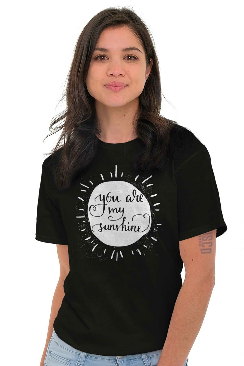 Women's 'You Are My Sunshine' T-Shirt - Inspirational Graphic Tee, Short Sleeve, Casual Fit - View #2