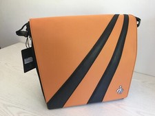 NEW Mens LEATHER and NYLON Super Messenger type bag MANBAG COMPANY RRP �235