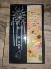 Sunshine Sun Friendship Love Happiness Themed Windchime Gift With Beads
