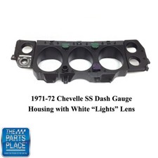1970-72 Chevelle Ss New Dash Gauge Housing With Light Lenses For 1970 1971-72