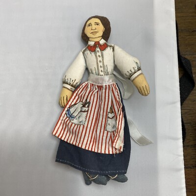 VTG 1979 Hallmark Clara Barton Red Cross Founder 6.5'' Doll Famous American plush