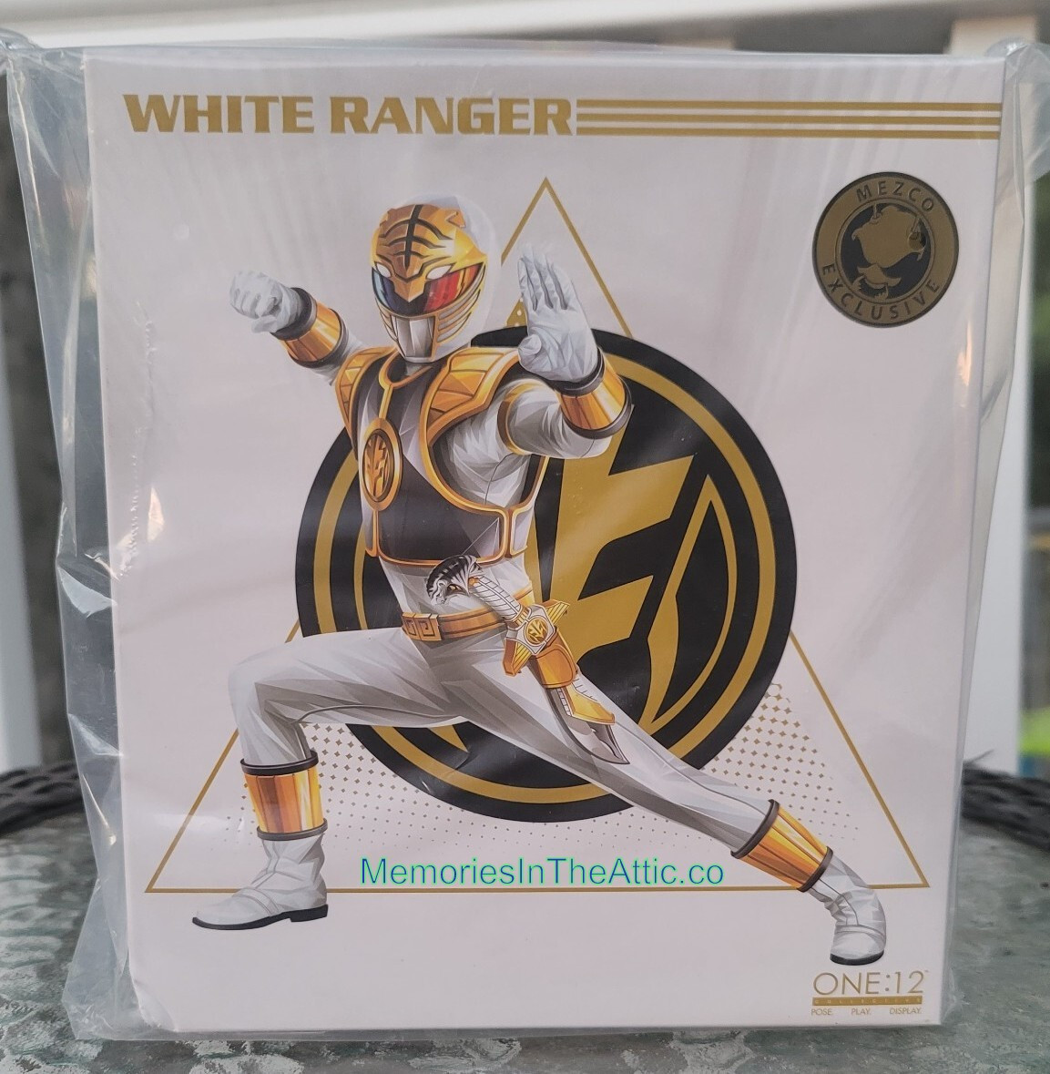 Mezco Toyz Power Rangers Exclusive White Ranger Mezco 1/12 MDX MMPR NEW Sealed