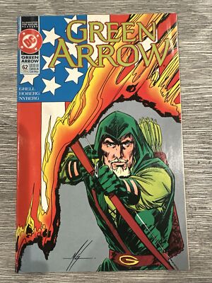 Green Arrow #62,  Vol. 2 (1988-1998) DC Comics, In Bag & Boarder
