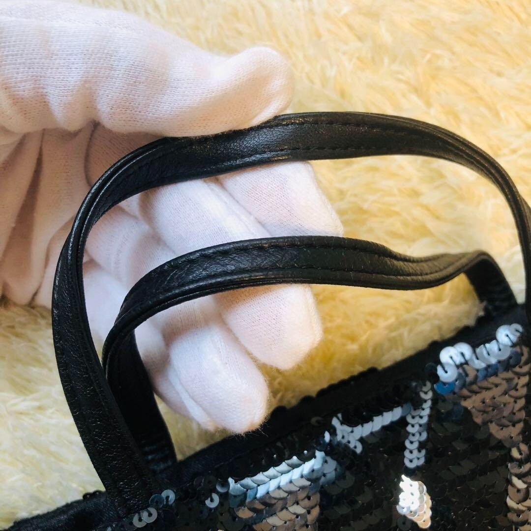 Givenchy Black Silver Sequin Handbag Evening Bag … - image 10
