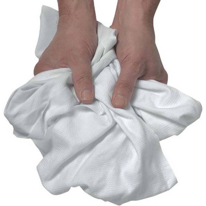 Chiffon essuimatic blanc coton Essuyage Textile EMBF en carton de 300 formats