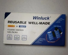 2 Hot and Cold Therapy Reusable 5" x 11.5" Gel Ice Packs with Wrap Strap New