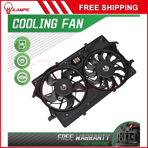 For 2000-2002 Ford Focus Radiator Condenser Cooling Fan Assembly 674-00749 - Picture 2 of 19