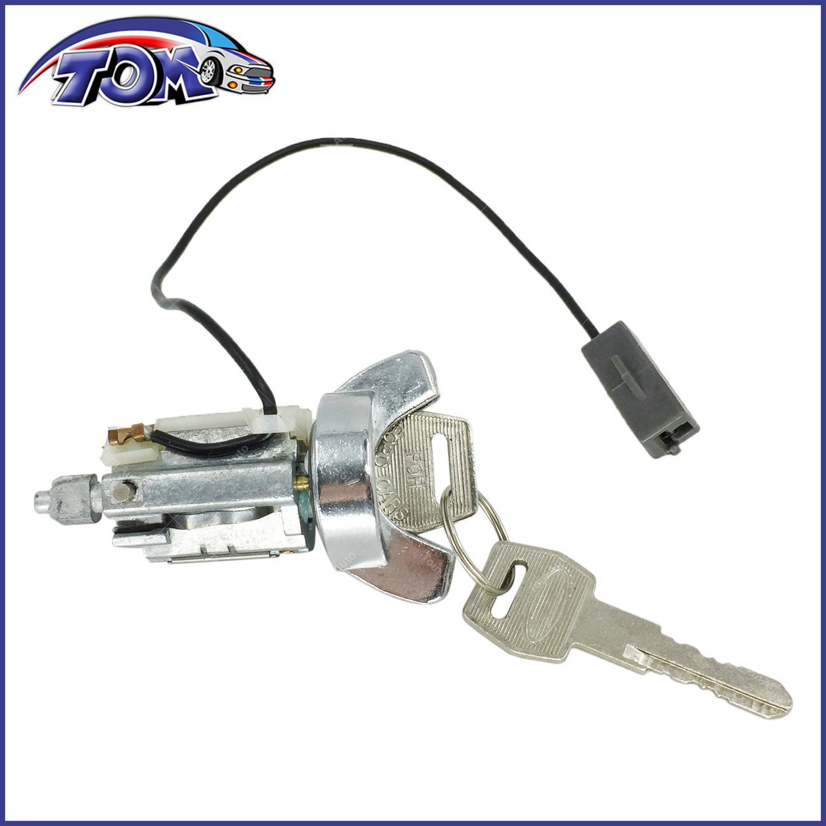 New Ignition Lock Cylinder Chrome Bezel W/ Key For Capri