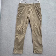 Wrangler Men Pants 36X30 Beige Straight ATG Cliff Side Utility Pant Pockets
