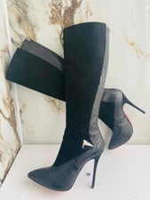 Cesare Paciotti Women Classic Boots Heels Size 37,5