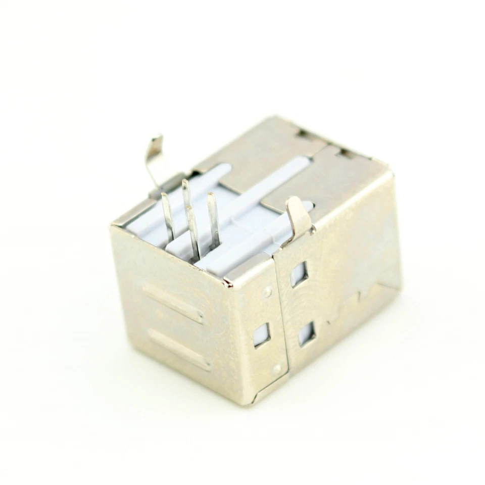 100pcs USB 2.0 Type B Female Jack 4 Pin 90 Degree PCB DIP Socket Connector - Image 4 of 4