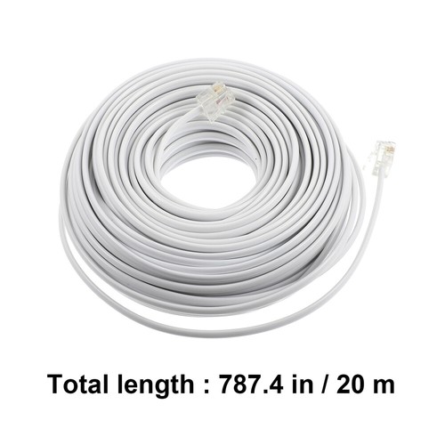 2 szt. Kabel telefoniczny Przedłużacz Przedłużacz Przewód do telefonów stacjonarnych - Zdjęcie 8 z 12
