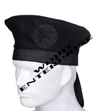 Irish Caubeen Black Wool HatsCaps Berets Balmorals Military Army Headwear Caps