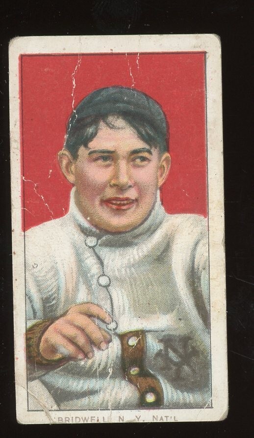 1909-11 T206 Baseball #53 Al Bridwell (Portrait-With Cap) PR